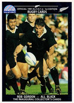 1991 Regina NZRFU 1st Edition #15 Rob Gordon Front